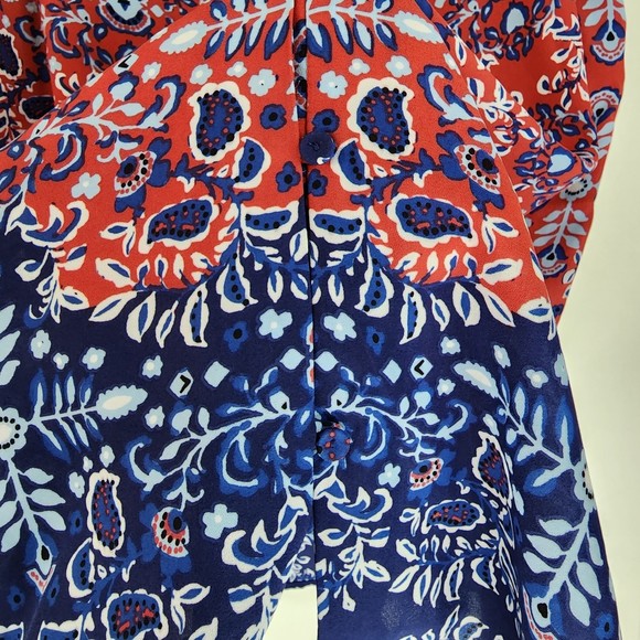 Daniel Rainn for Stitch Fix Angelyne Button Back Detail Top Coral Small … - Picture 5 of 9